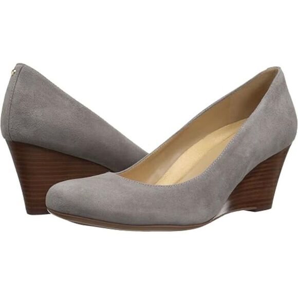 Naturalizer Emily suede wedge pumps size 7.5 - Picture 1 of 12